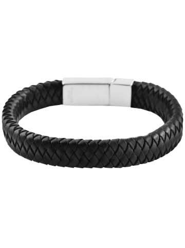 Adeliás Herren Armband aus Edelstahl 22 cm in schwarz