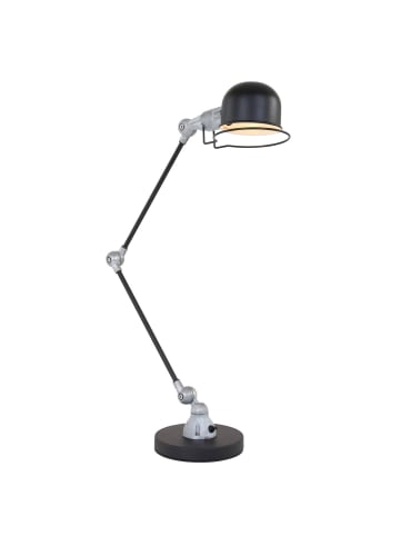 Licht-Erlebnisse Tischlampe Ø 15.5 x (H)68 cm in Schwarz Silber