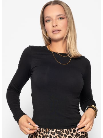 SASSYCLASSY Langarmshirt in Schwarz