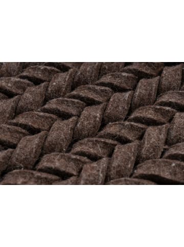 Kayoom Kurzflor Teppich Robbie 125 in braun - rechteckig