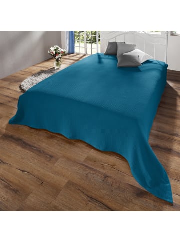 Erwin Müller Baumwolle Sommerdecke Siena in petrol