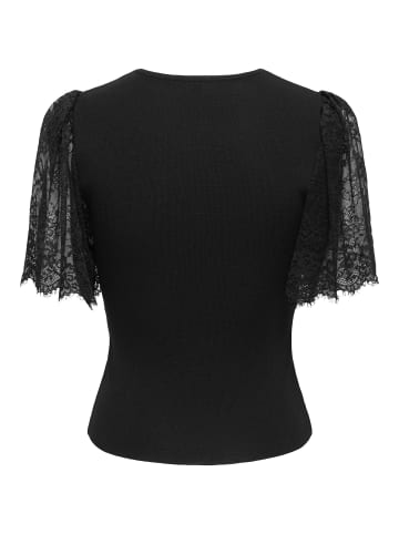 ONLY Gestricktes T-Shirt in Black