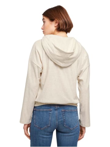 TOM TAILOR Denim Sweatshirt COZY V-NECK in Beige