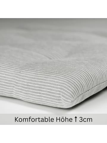ESPRIT Sitzkissen NEEDLESTRIPE in Grau