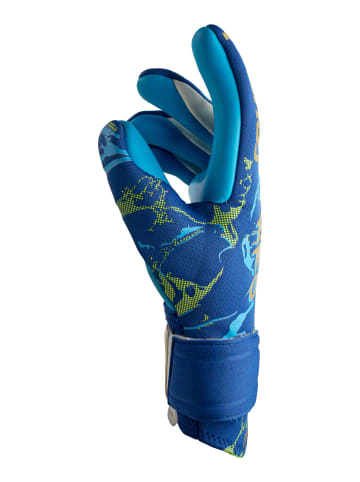 Reusch Torwarthandschuhe Pure Contact Aqua in 4433 true blue / gold / aqua b