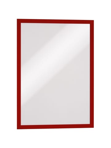 Durable Magnetrahmen Duraframe selbstklebend A3 rot Packung mit 6 Stück
