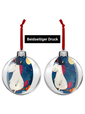 Mr. & Mrs. Panda Weihnachtskugel Kunststoff Einhorn Hexe Design ... in Weiß