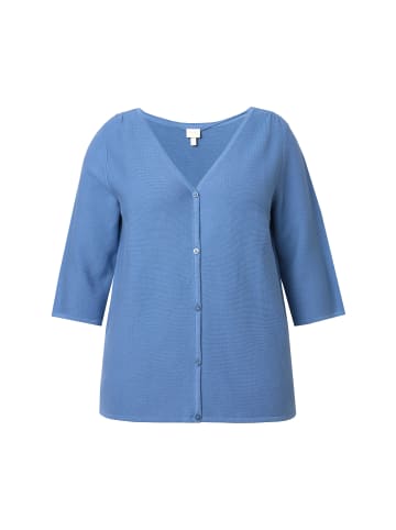 Ulla Popken Strickjacke in kornblumenblau