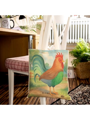 Mr. & Mrs. Panda Beuteltasche Hahn Korn Design ohne Spruch in Weiß