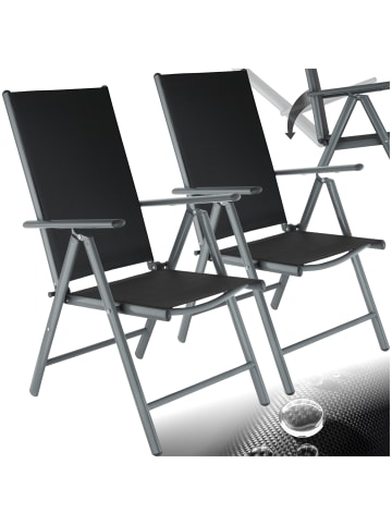 tectake Balkonstuhl, klappbar, Textilene-Gewebe, 67 x 56 x 105 cm