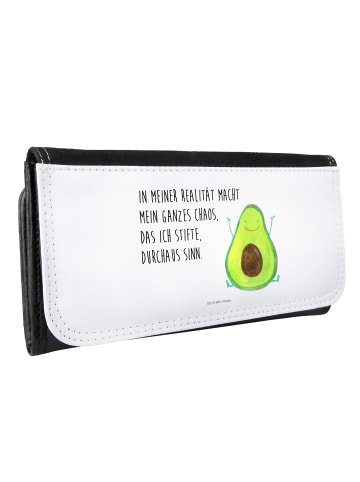 Mr. & Mrs. Panda Wallet Avocado Glücklich mit Spruch in Weiß
