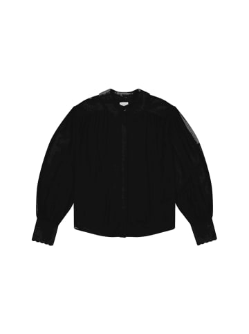 Lee Langarmbluse Statement Collar in Unionall Black