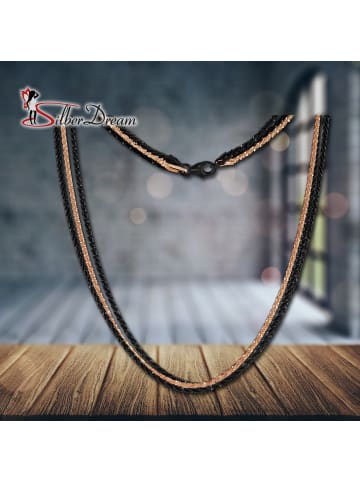 SilberDream 925 Silber, vergoldet (Roségold 333) Damen SilberDream Kette gedreht  ca. 45cm