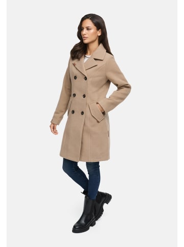 Marikoo Wollmantel Nanakoo in Taupe Grey