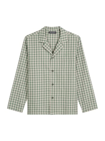 Marc O'Polo Pyjamaoberteil Cozy Flannel in winter sage check