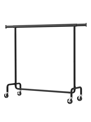 SONGMICS Kleiderständer Pataye in Mattschwarz - (B)45 x (H)162.9 x (T)150 cm