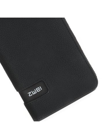 Zwei Mademoiselle Geldbörse 20 cm in nubuk black