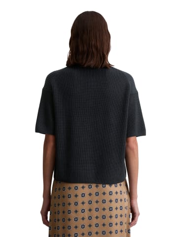 Marc O'Polo Kurzarm-Cardigan loose in Deep Night Blue