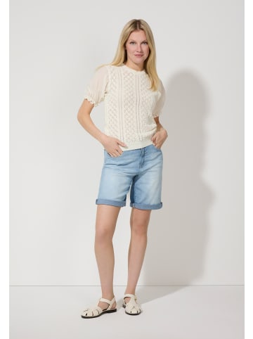 More & More Ajourpullover in off white