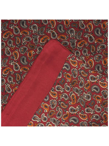 BREITER Seidenschal in rot