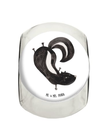 Mr. & Mrs. Panda Bonboniere Stinktier Handstand ohne Spruch in Weiß