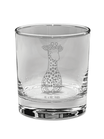 Mr. & Mrs. Panda Tumbler Giraffe Blumenkranz ohne Spruch in Transparent