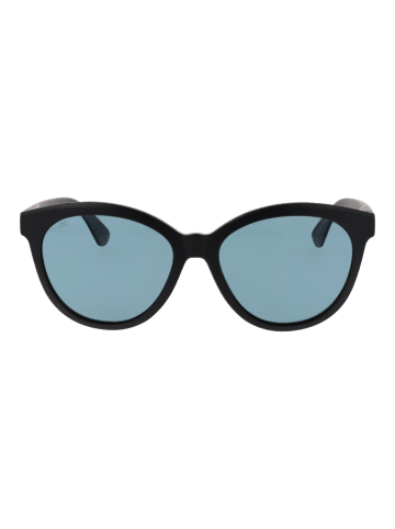 Serengeti Frauen Sonnenbrille Rund Schwarz