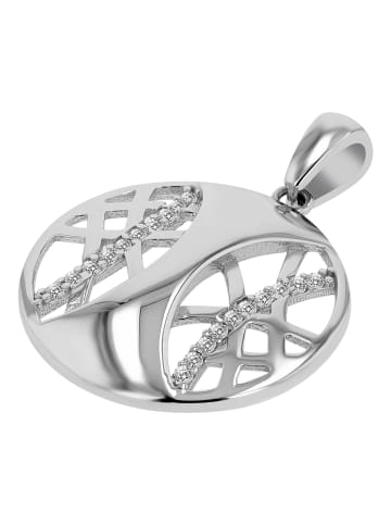 Adeliás Damen Anhänger aus 925 Silber mit Zirkonia in silber