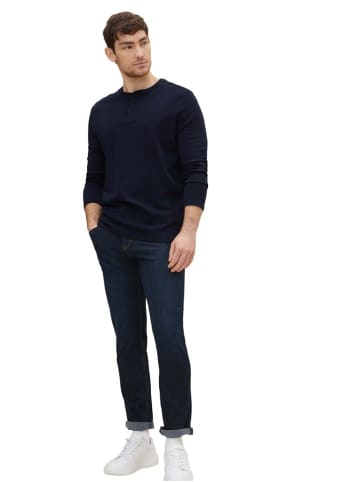 Tom Tailor Knopfleisten T-Shirt für Herren in blau