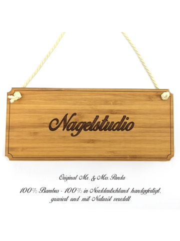 Mr. & Mrs. Panda Türschild Nagelstudio mit Spruch in Keine Angabe