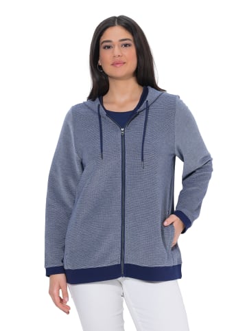 Ulla Popken Sweatjacke in tintenblau