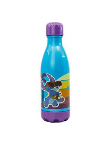 Lilo & Stitch Trinkflasche 560ml Kinderflasche mit Trinkhalm & Druckverschluss