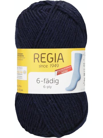 Regia Handstrickgarne 6-fädig Uni, 50g in Marine