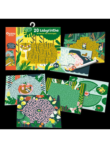 HUCH! Auzou 20 Labyrinthe im Herzen des Dschungels