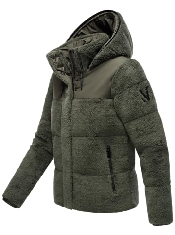 Marikoo Kapuzenplüschjacke Kaguraa 16 in Olive
