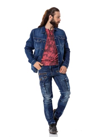 Cipo & Baxx Jeansjacke in DARKBLUE