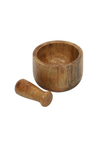 Home&Styling Collection Mörser aus Mangoholz in Mehrfarben, 10 x 6 cm