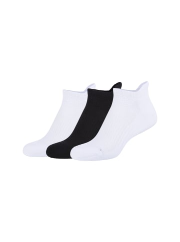 camano Sneakersocken Studio-Line 3er Pack function in schwarz weiß