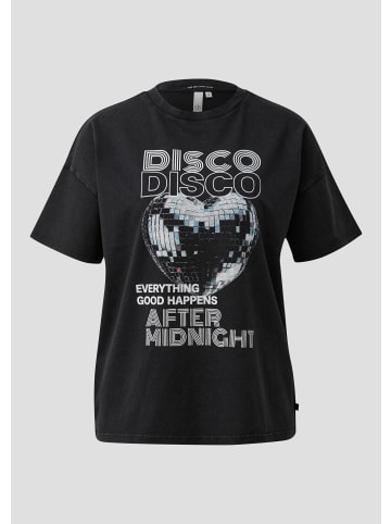 QS T-Shirt in 99D0_schwarz