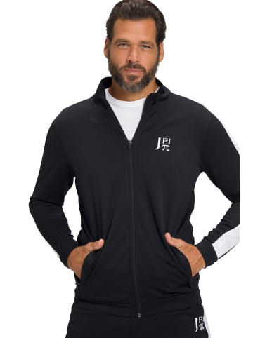 JP1880 Sweatjacke in schwarz