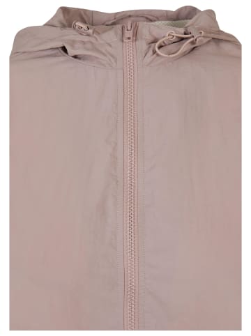 Urban Classics Urban Classics Damen Ladies Short 3-Tone Crinkle Jacket in duskrose/whitesand/black