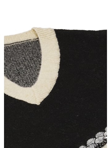 VIRITA Women Strickpullover in Schwarz Beige
