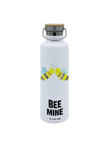 Mr. & Mrs. Panda Trinkflasche Biene Liebe mit Spruch in Weiß