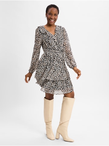 CARTOON Kleid in schwarz beige - 0001