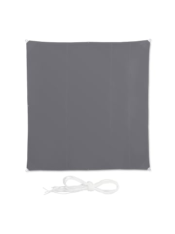 relaxdays Sonnensegel in Grau - (B)500 x (T)500 cm