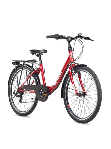 S'COOL Kinderfahrrad - chiX 24 Zoll 6-Gang | ab 8 Jahre - Red/White