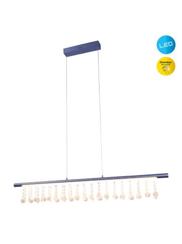 näve LED Pendelleuchte "Nobilis" in grau - EEK F - (L)100cm x (B)6cm x (H)120cm