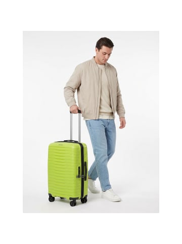 Stratic Novium 4 Rollen Kabinentrolley S 55 cm mit Dehnfalte lime-green