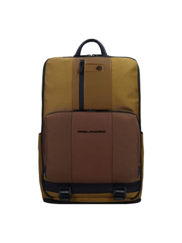 Piquadro Brief 2 Special Rucksack 45 cm Laptopfach in brown-leather