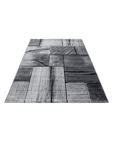 KADIMA DESIGN Teppich Handwäsche Kurzflor 3D-Holz Polypropylen Wohnzimmer